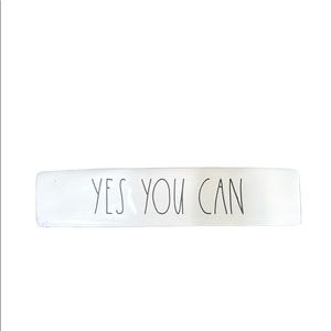Rae dunn Yes you can desk weight / stationary decoration
